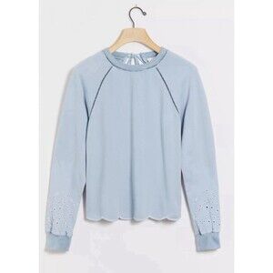 Women’s Anthropologie Wendy Eyelet Sweater Sweatshirt Large